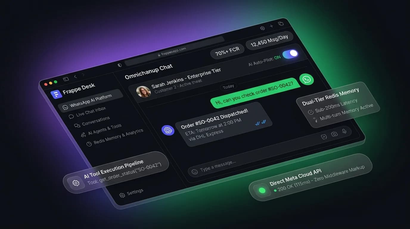 Frappe WhatsApp AI Platform showcase