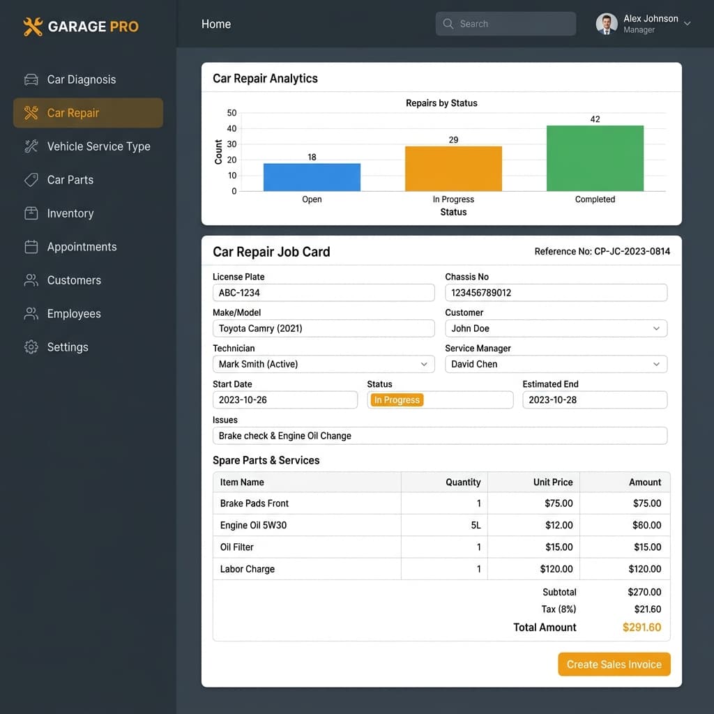 Garage Pro showcase