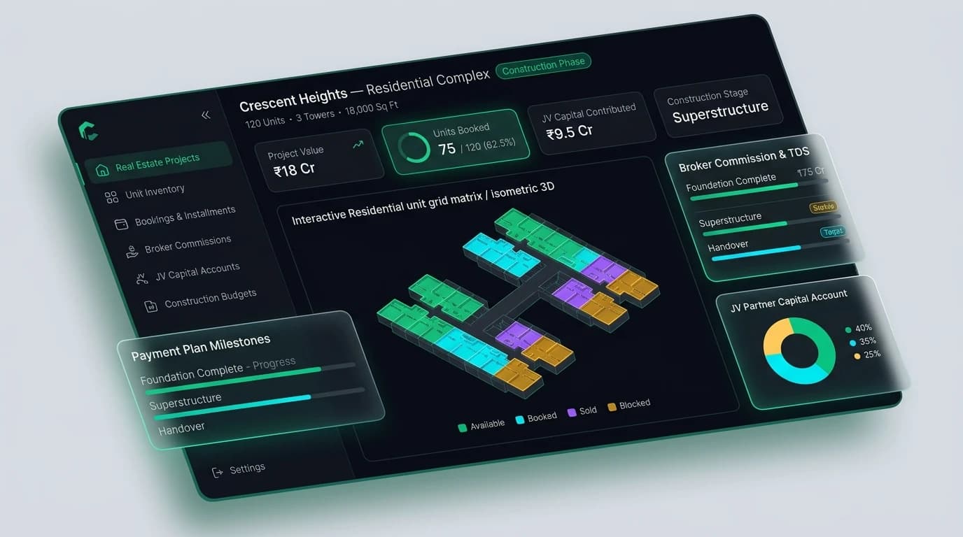 Real Estate Development App (Crescent Homes) showcase